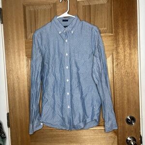 J. Crew Men's Blue Button-Down Shirt size S